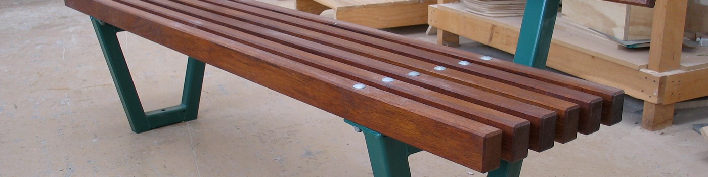 Steel Back 3 seater