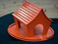Birdhouse - Red - Painted
